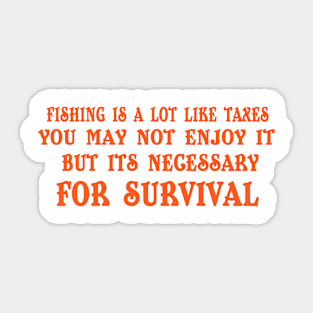 Fishing for Survival Sticker